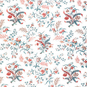 Chancay Print Teal/Rose 8023107.517.0 By Brunschwig & Fils Designer Fabric