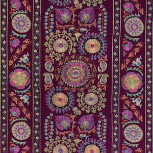 Saanvi Emb Plum/Leaf 8023113.310.0 By Brunschwig & Fils Designer Fabric