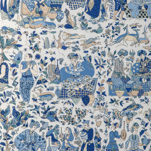 Shalimar Print Blue/Sand 8024100.516.0 By Brunschwig & Fils Designer Fabric
