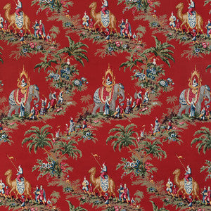 Beauport Promenade Red 8024104.19.0 By Brunschwig & Fils Designer Fabric