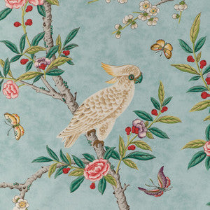 Kanchou Print Aqua 8024106.353.0 By Brunschwig & Fils Designer Fabric