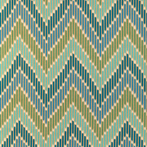 Cascade Print Teal/Green 8024107.353.0 By Brunschwig & Fils Designer Fabric
