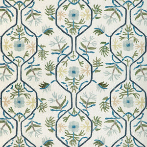 Le Jasmin Print Marine 8024110.353.0 By Brunschwig & Fils Designer Fabric