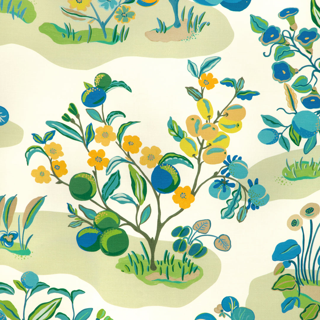 Pomelo Print - Marine 8024121.353.0 by Brunschwig & Fils Designer Fabric
