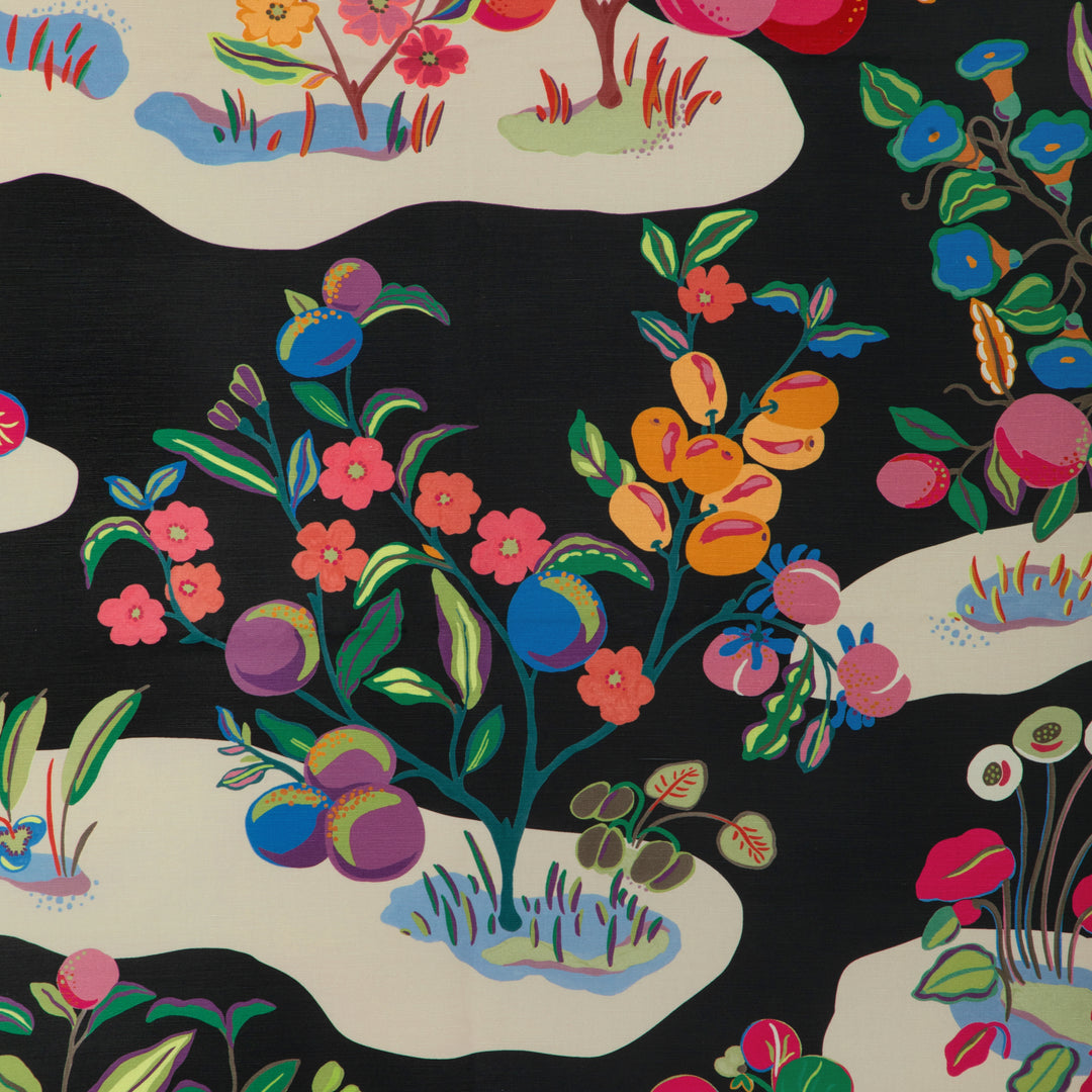 Pomelo Print - Noir 8024121.819.0 by Brunschwig & Fils Designer Fabric