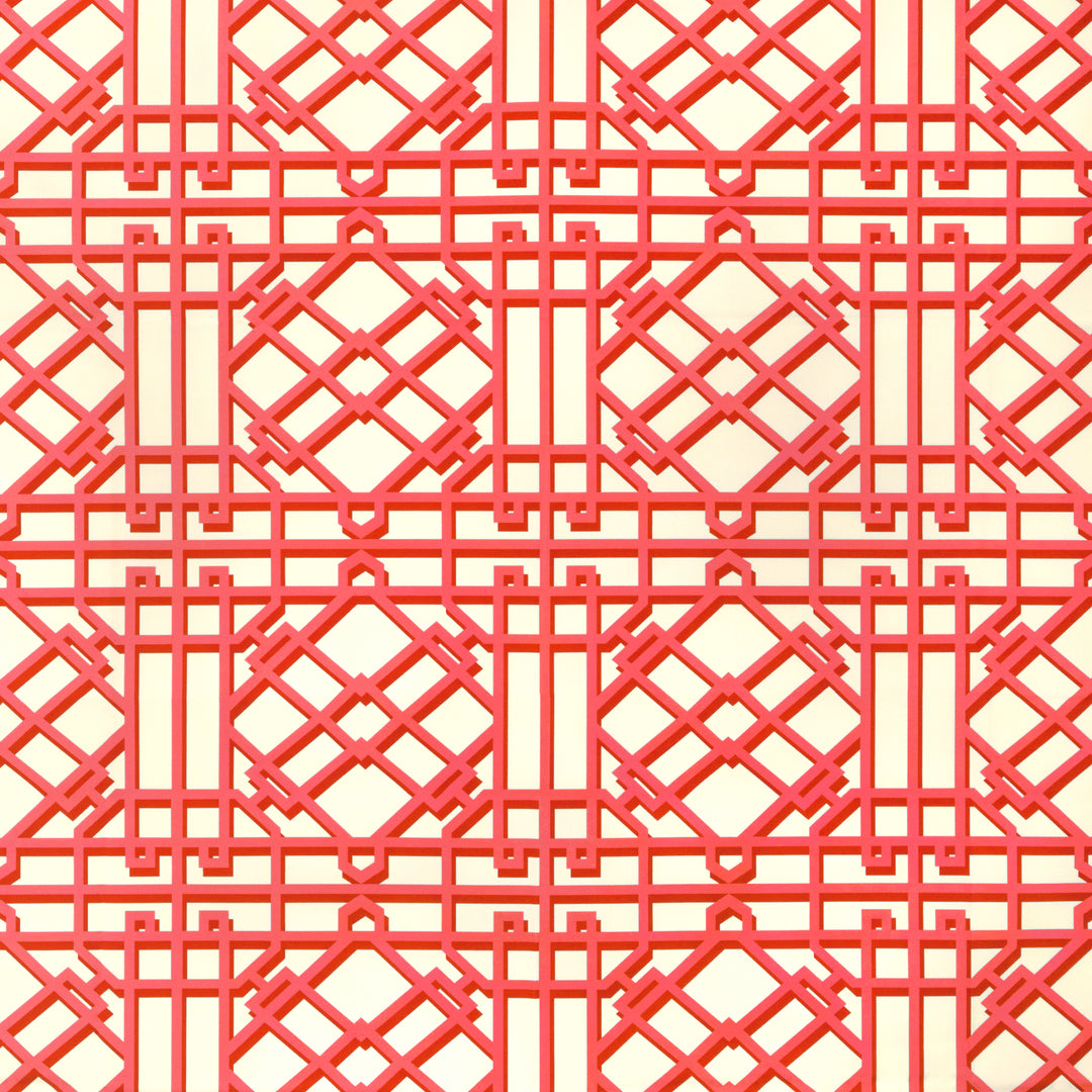 Pavilion Trellis - Red 8024122.19.0 by Brunschwig & Fils Designer Fabric