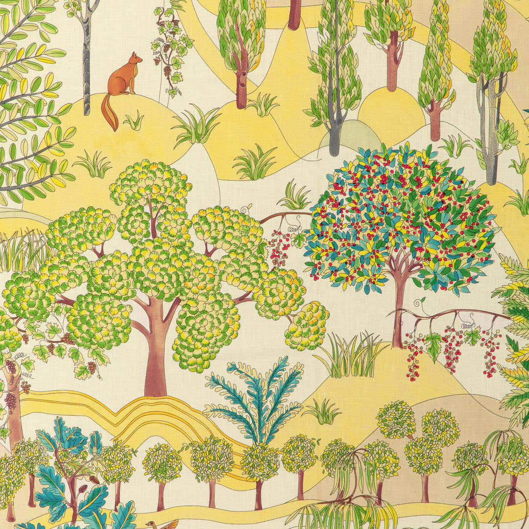 Folklore Print - Leaf 8024124.33.0 by Brunschwig & Fils Designer Fabric