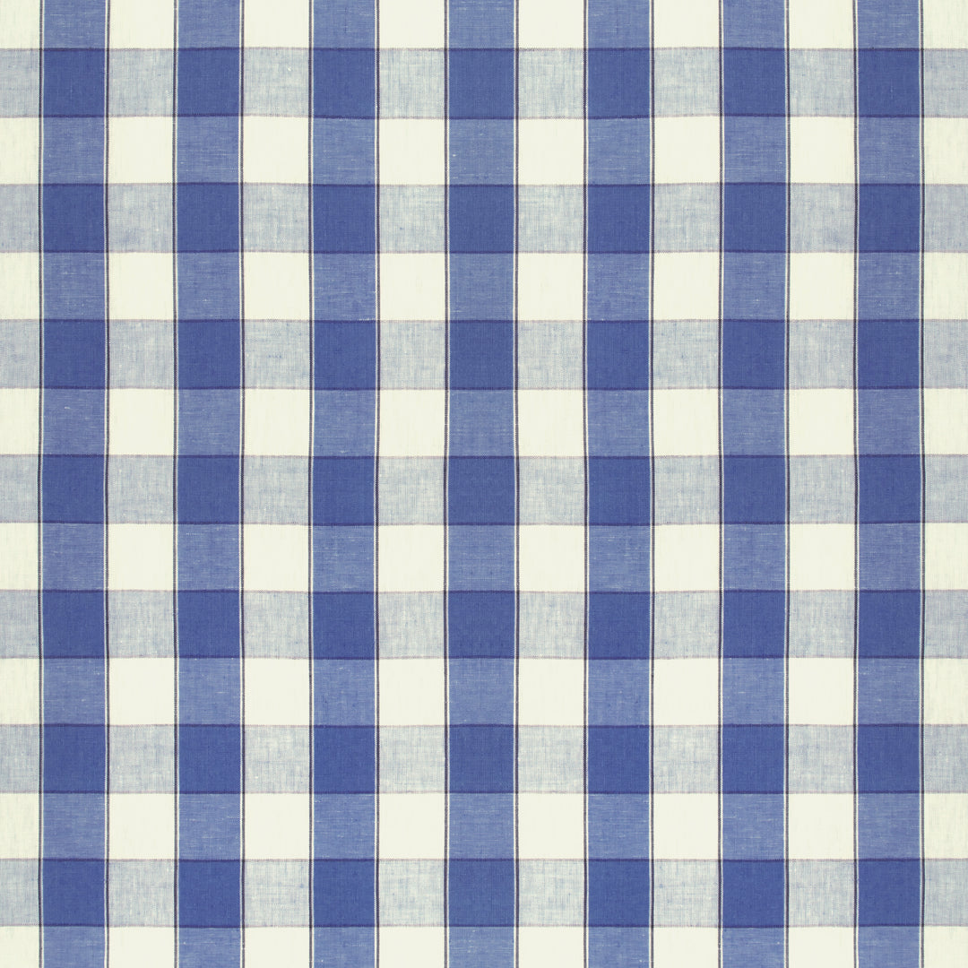Clemens Check - Blue 8024138.5.0 by Brunschwig & Fils Designer Fabric