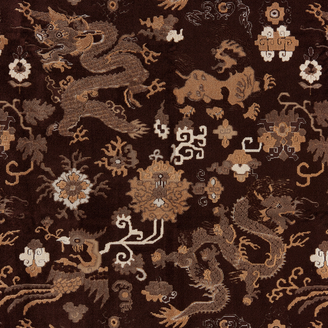 Le Dragon Velvet - Umber 8025100.6116.0 by Brunschwig & Fils Designer Fabric