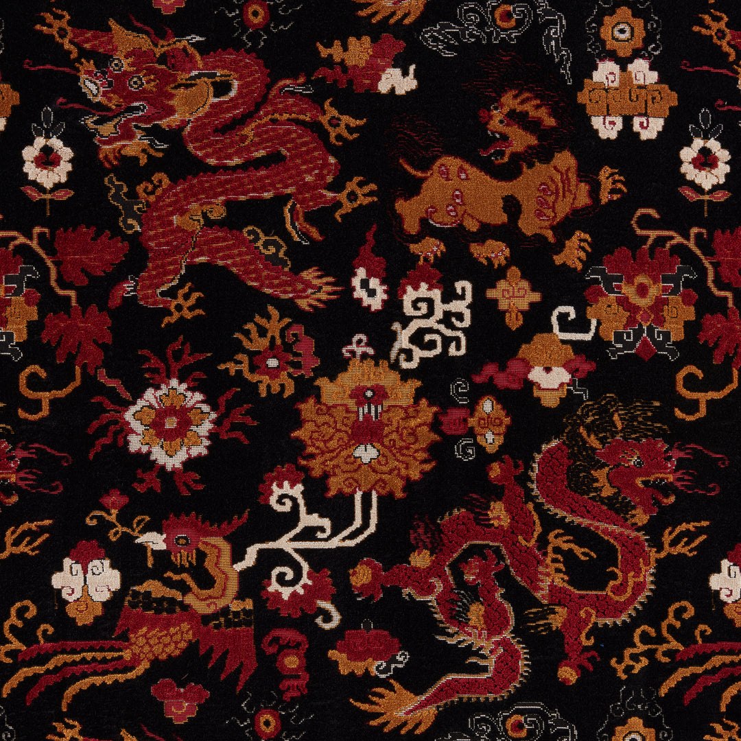 Le Dragon Velvet - Noir 8025100.819.0 by Brunschwig & Fils Designer Fabric