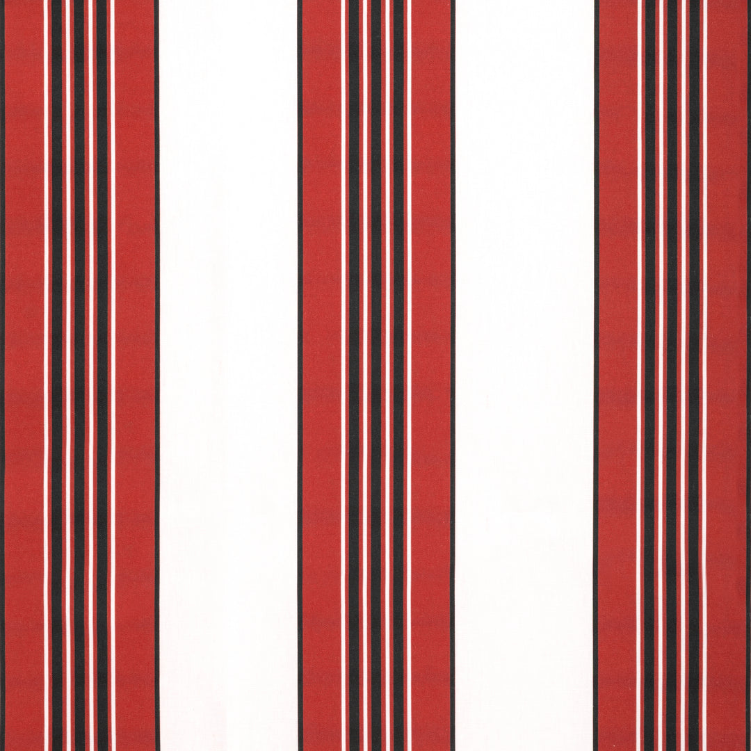 Rayure Marcellin - Rouge 8025113.19.0 by Brunschwig & Fils Designer Fabric