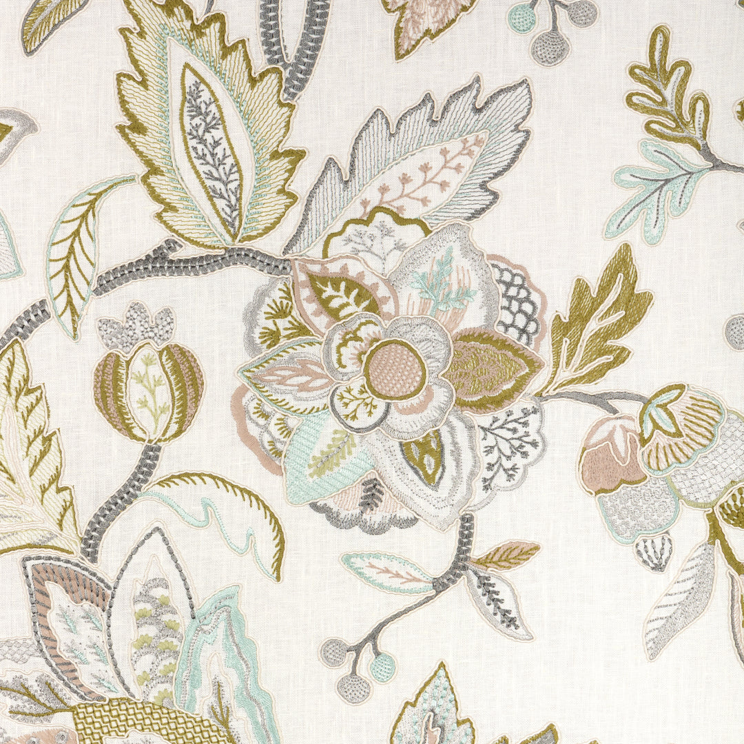 Sierre Emb - Lagoon 8025118.311.0 by Brunschwig & Fils Designer Fabric