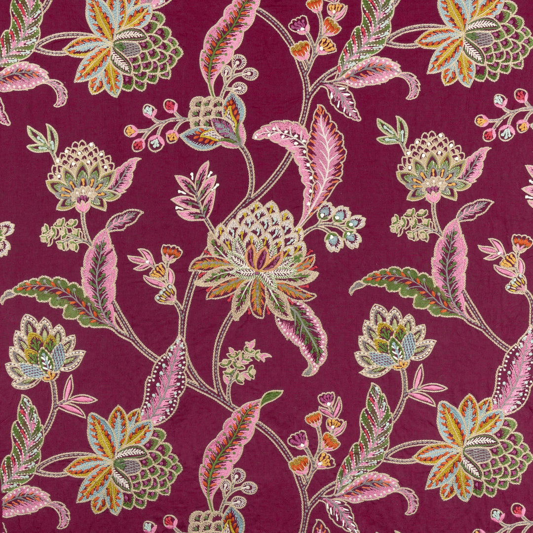 Tropez Emb - Plum 8025122.710.0 by Brunschwig & Fils Designer Fabric