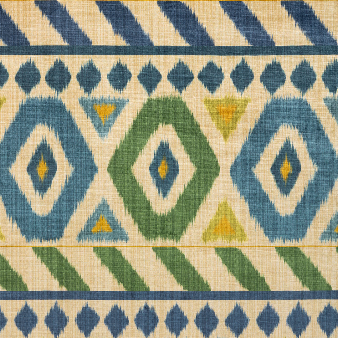 Uzbek Velvet - Green/Blue 8025124.315.0 by Brunschwig & Fils Designer Fabric