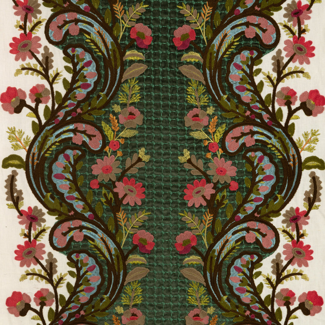 Victoria Emb - Jade/Rose 8025126.319.0 by Brunschwig & Fils Designer Fabric