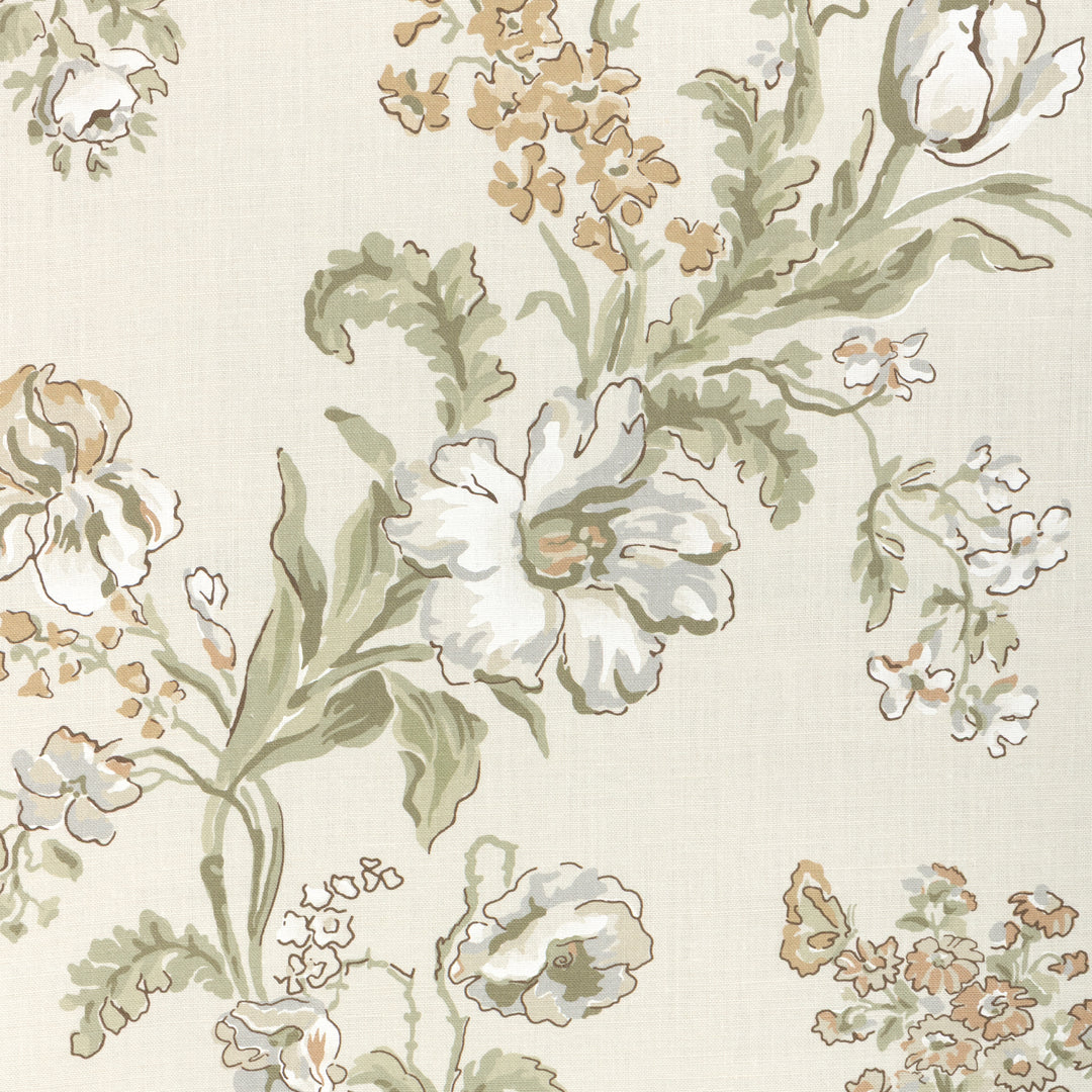 Maintenon Print - Spice 8025127.1611.0 by Brunschwig & Fils Designer Fabric