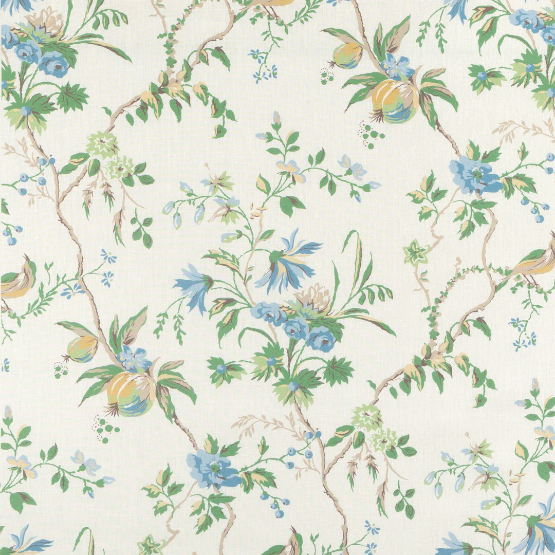 Locklin Print - Lagoon 8025131.153.0 by Brunschwig & Fils Designer Fabric