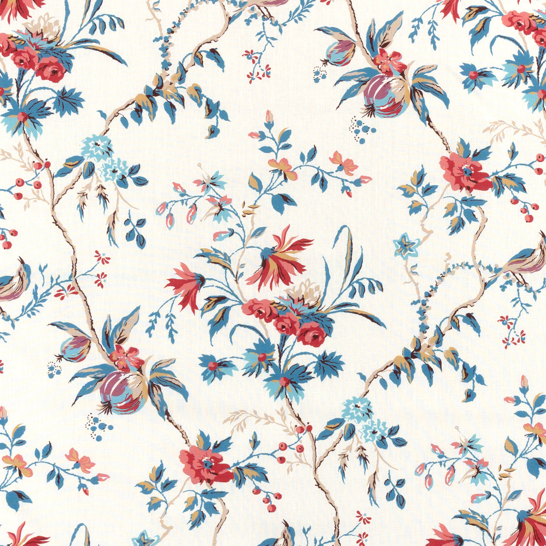 Locklin Print - Red/Blue 8025131.195.0 by Brunschwig & Fils Designer Fabric