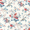 Locklin Print - Red/Blue 8025131.195.0 by Brunschwig & Fils Designer Fabric