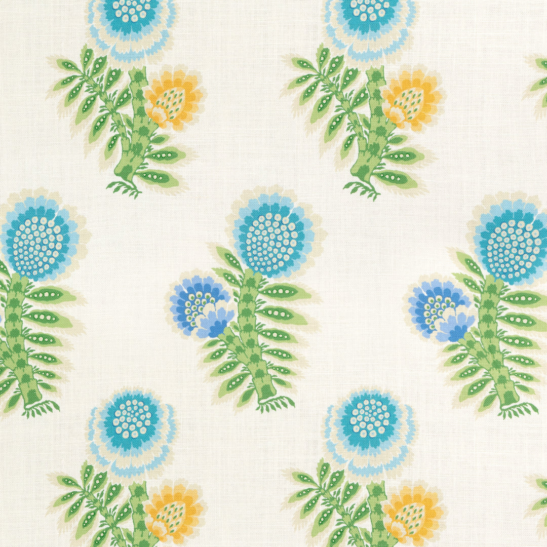 Kumaly Print - Marine 8025132.353.0 by Brunschwig & Fils Designer Fabric
