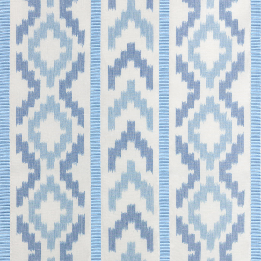 Sarlat Warp Print - Blue 8025135.55.0 by Brunschwig & Fils Designer Fabric