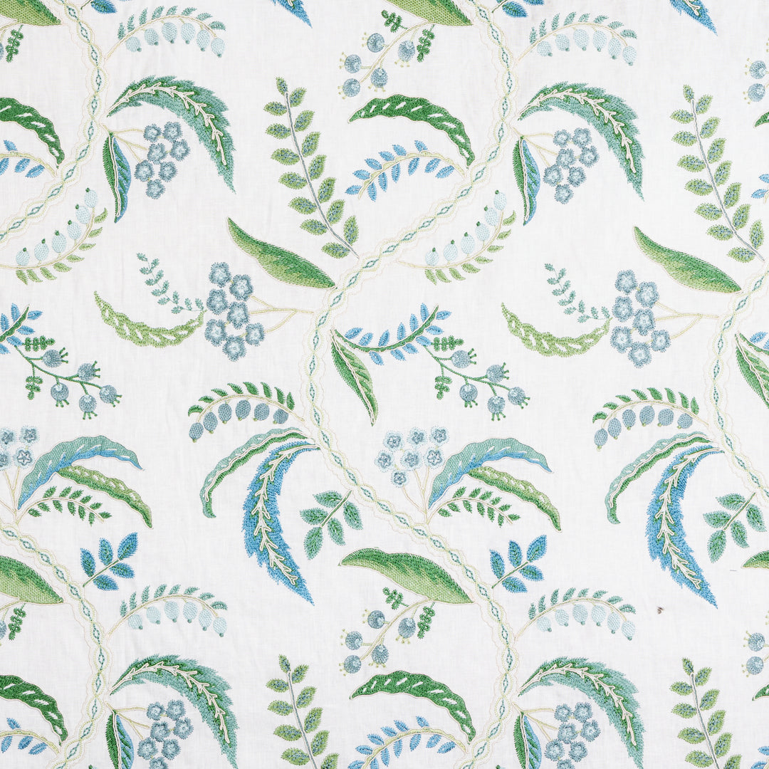 Genive Emb - Lagoon 8025136.153.0 by Brunschwig & Fils Designer Fabric