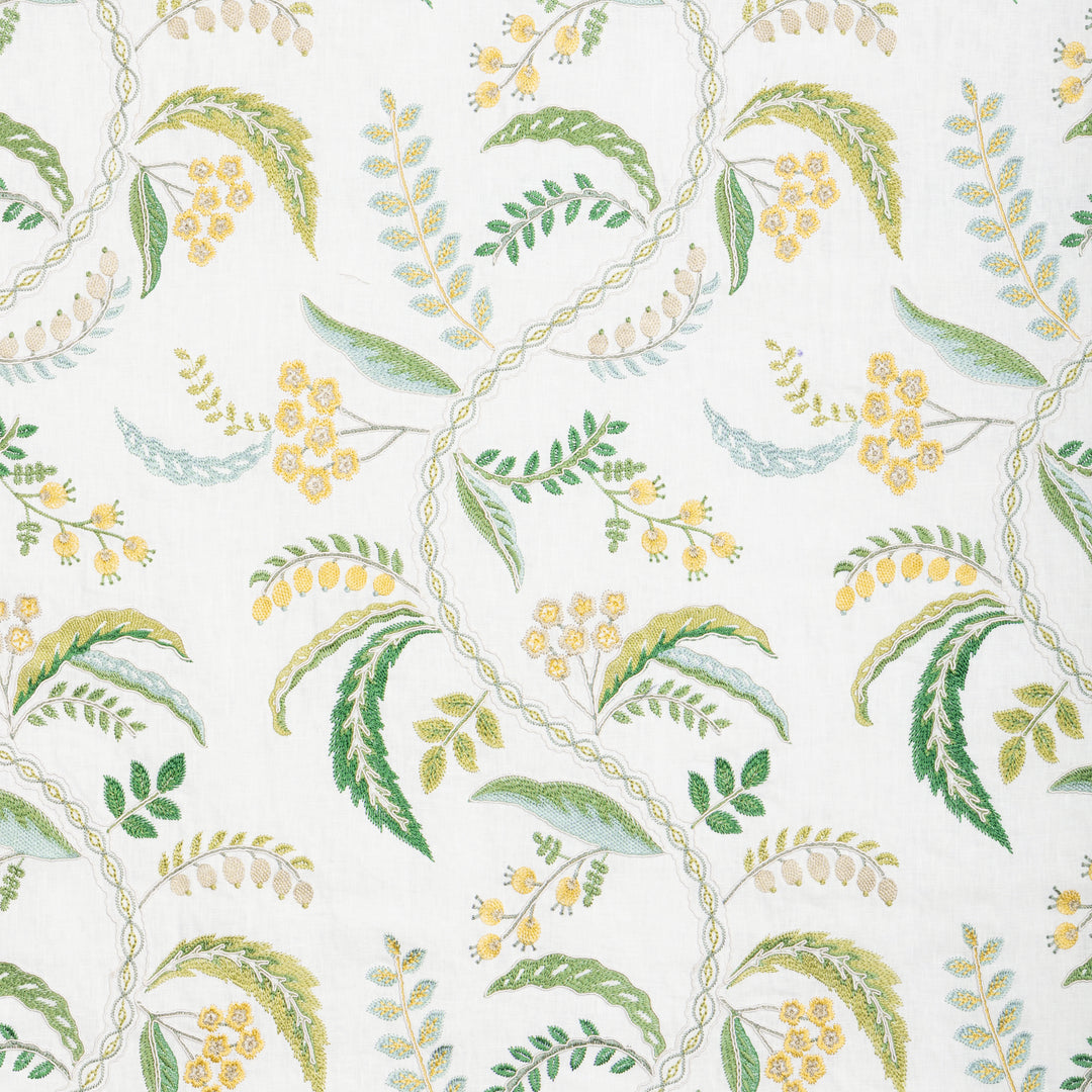 Genive Emb - Vert/Soleil 8025136.340.0 by Brunschwig & Fils Designer Fabric
