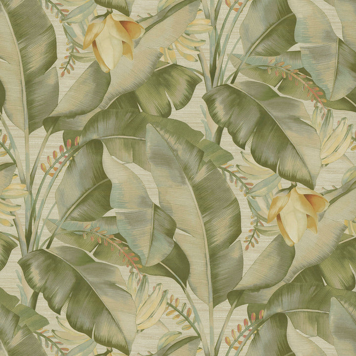 Among Fronds Meadow 802681 by Tommy Bahama Home Designer Fabric - 100%Cotton PERU 29000 Horizontal: 13.5 and Vertical: 25.25 54 - Swanky Fabrics -