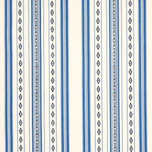 Dakota Stripe Blue 80271 by Schumacher Designer Fabric