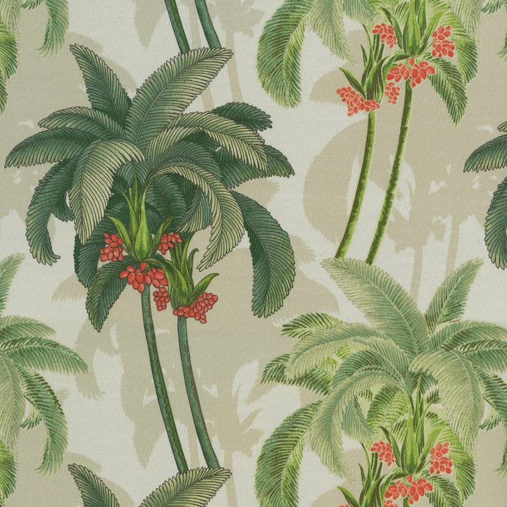 Tbo Shadow Palms Aloe 802760 by Tommy Bahama Home Designer Fabric 100% Polyester Pakistan 33000 Horizontal: 13.5 and Vertical: 12.6 54 - Swanky Fabrics -