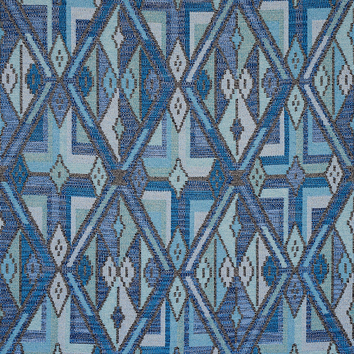 Kuzma Blue 80281 by Schumacher Fabric Schumacher Fabric Kuzma Blue 80281Fabric COTTON 46% ITALY </p><p>Repeat: H: HORZ. 27 1/3" (69CM), V: VERT. 27" (69CM) 56 - Fabric Carolina -