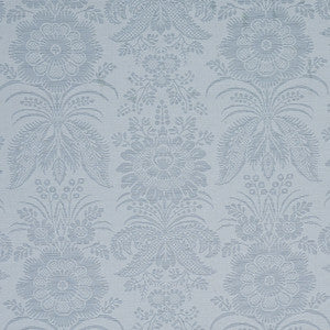 Greta Damask Blue 80420 by Schumacher Designer Fabric