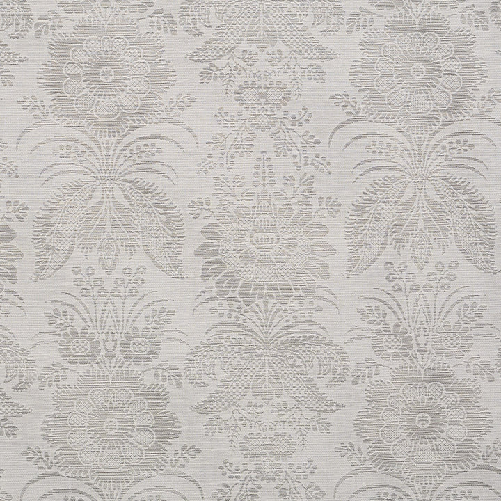 Greta Damask Grey 80421 by Schumacher Fabric Schumacher Fabric Greta Damask Grey 80421Fabric COTTON 52% INDIA </p><p>Repeat: H: HORZ. 13 2/5" (34CM), V: VERT. 15 1/2" (40CM) 54.3333 - Fabric Carolina -
