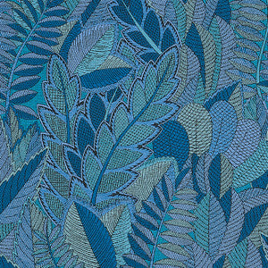 Japura Forest Blues 80563 by Schumacher Designer Fabric