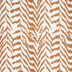 Quincy Embroidery On Linen Toast 80671 by Schumacher Designer Fabric
