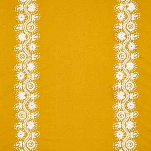 Theodora Embroidery Saffron 80740 by Schumacher Designer Fabric