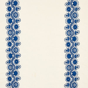 Theodora Embroidery Blue 80741 by Schumacher Designer Fabric