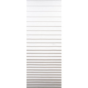 Ribbon Applique Grey On Ivory 81140 by Schumacher Designer Fabric