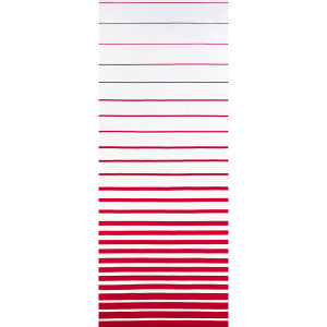 Ribbon Applique Red On Ivory 81143 by Schumacher Designer Fabric