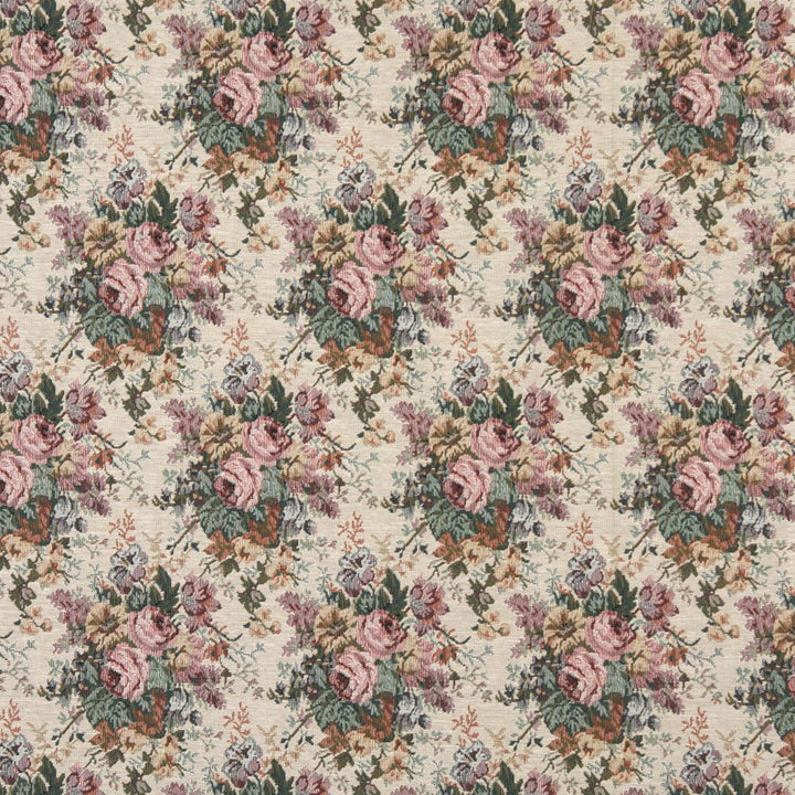 8120 Antique Rose by Charlotte Designer Fabric Tapestry Treasures III 47% Polyester, 28% Cotton, 25% Olefin Asia Exceeds 100,000 Wyzenbeek Rubs (Heavy Duty) Horizontal: 7.0" x Vertical: 11.0" 54 Inches - Swanky Fabrics -