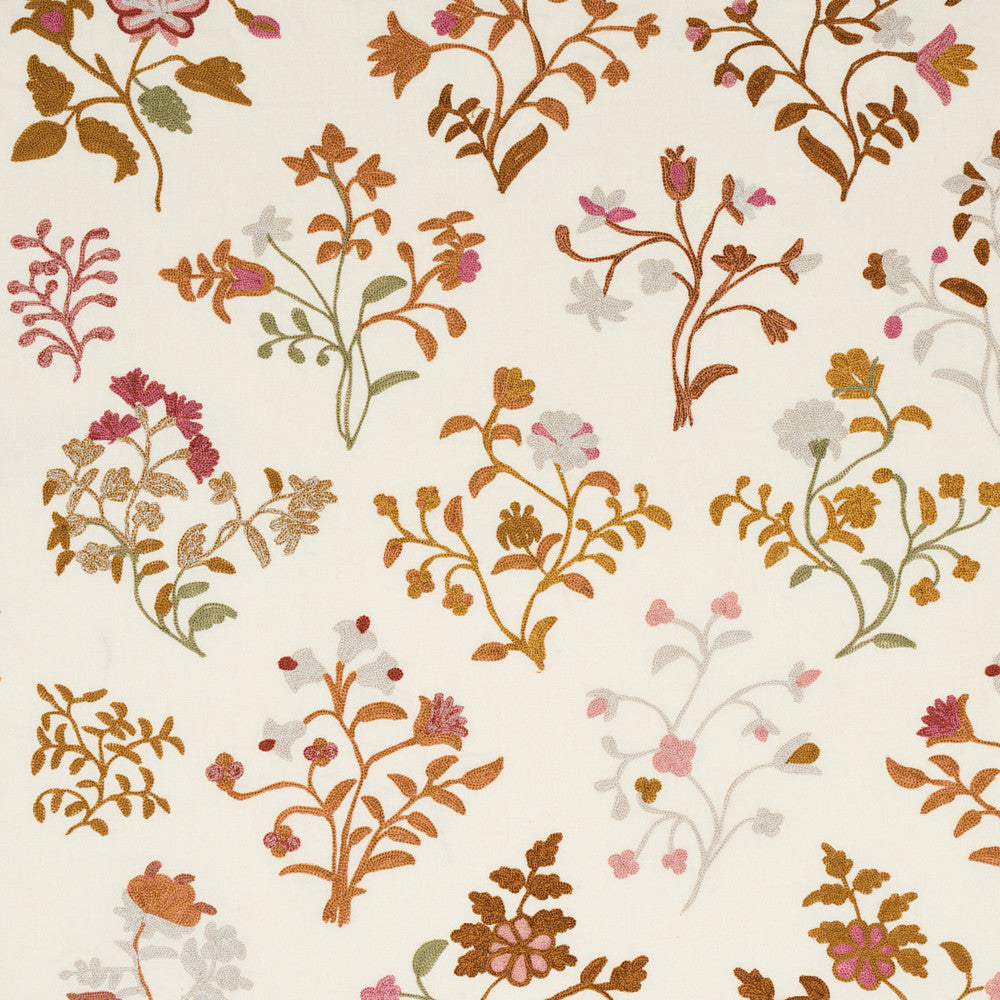 Raleigh Embroidery Autumn 81430 by Schumacher Fabric Schumacher Fabric Raleigh Embroidery Autumn 81430Fabric LINEN 29% INDIA </p><p>Repeat: H: HORZ. 51 1/5" (130CM), V: VERT. 39 2/5" (100CM) 51 1/5" (130CM) - Fabric Carolina -