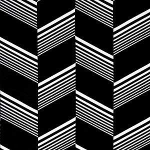 Jessie Cut Velvet Black & White 81573 by Schumacher Designer Fabric
