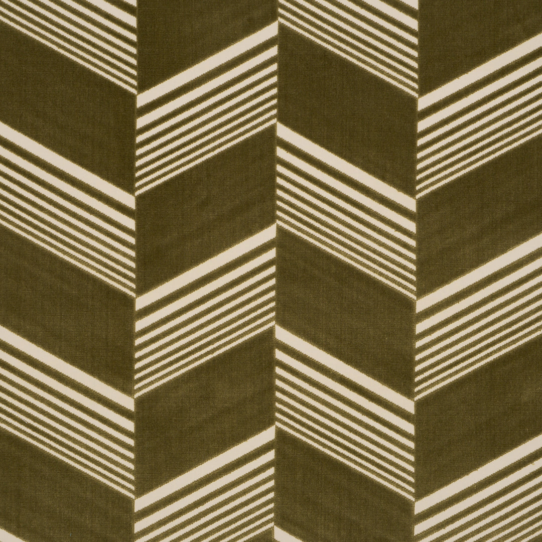 Jessie Cut Velvet Olive 81574 by Schumacher Designer Fabric