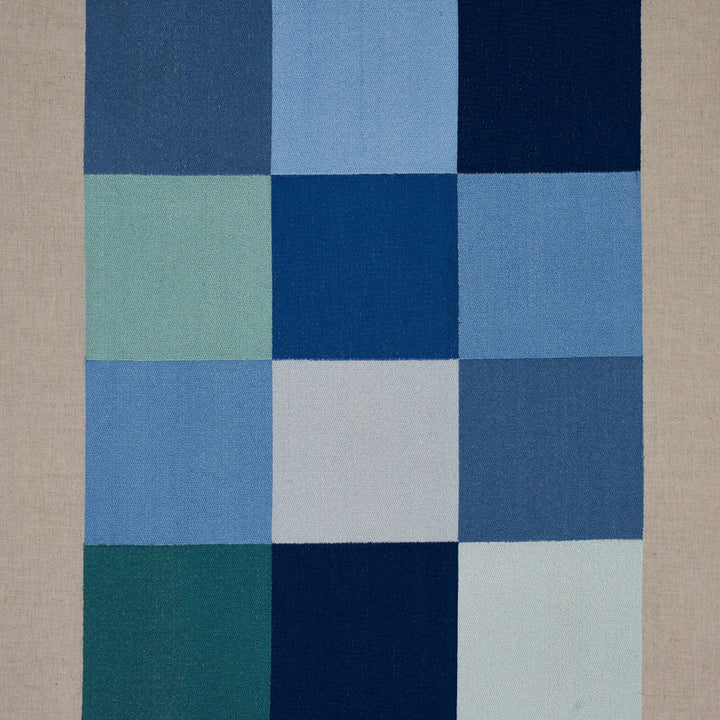 Embroidered Tile Blue 81831 by Schumacher Fabric Schumacher Fabric Embroidered Tile Blue 81831Fabric LINEN 35% INDIA </p><p>Repeat: H: HORZ. 51 1/5" (130CM), V: VERT. 31 1/2" (80CM) 51 1/5" (130CM) - Fabric Carolina -