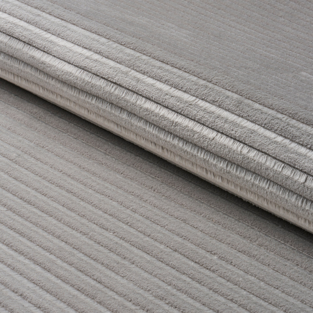 Petite Channeled Velvet Otter Grey 83302 by Schumacher Designer Fabric