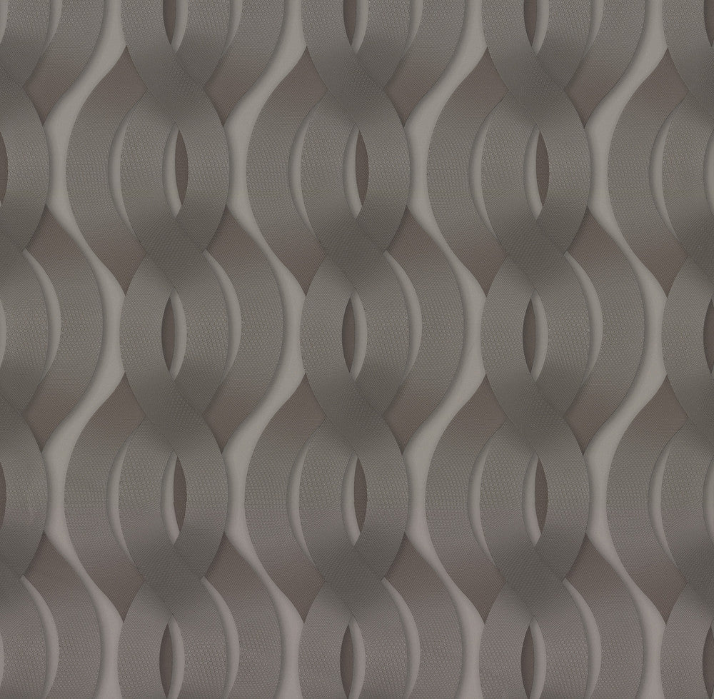 Nexus Mink Metallic Wallpaper by York Wallcoverings Designer Urban Oasis Covers about 79.2 square feet 27.56-in by 34.5-ft long roll Unpasted 12.5 - Swanky Fabrics -