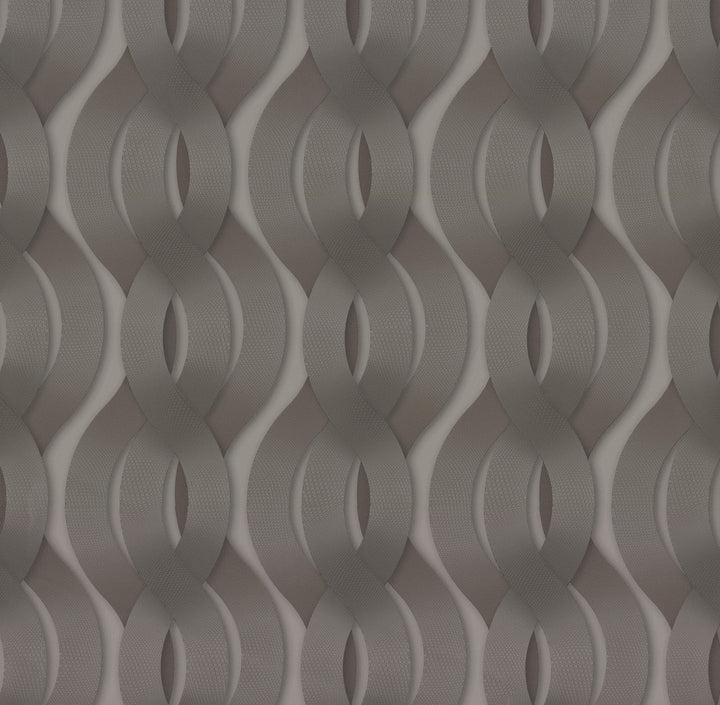 Nexus Mink Metallic Wallpaper by York Wallcoverings Designer Urban Oasis Covers about 79.2 square feet 27.56-in by 34.5-ft long roll Unpasted 12.5 - Swanky Fabrics -