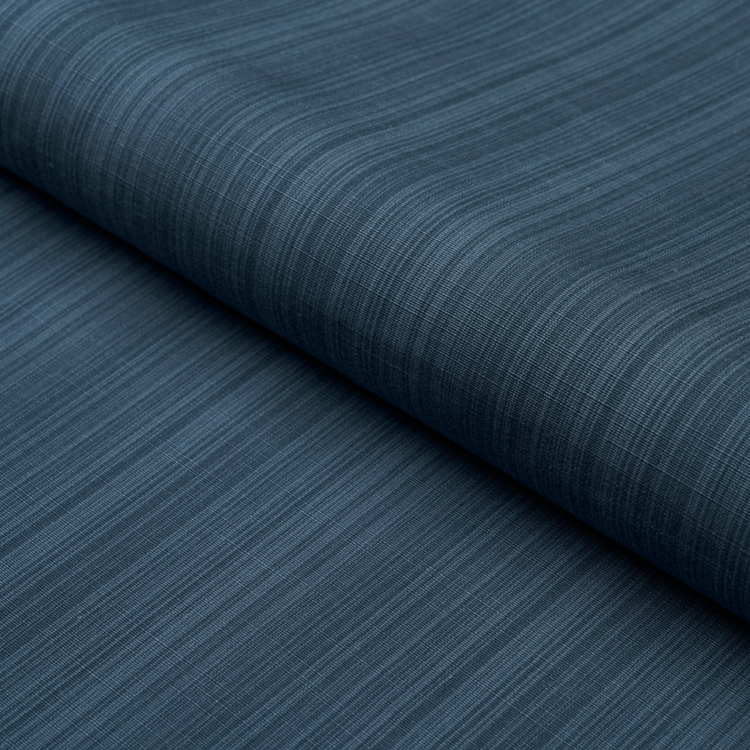 Gracie Solid Strié Indigo 83730 by Schumacher Designer Fabric