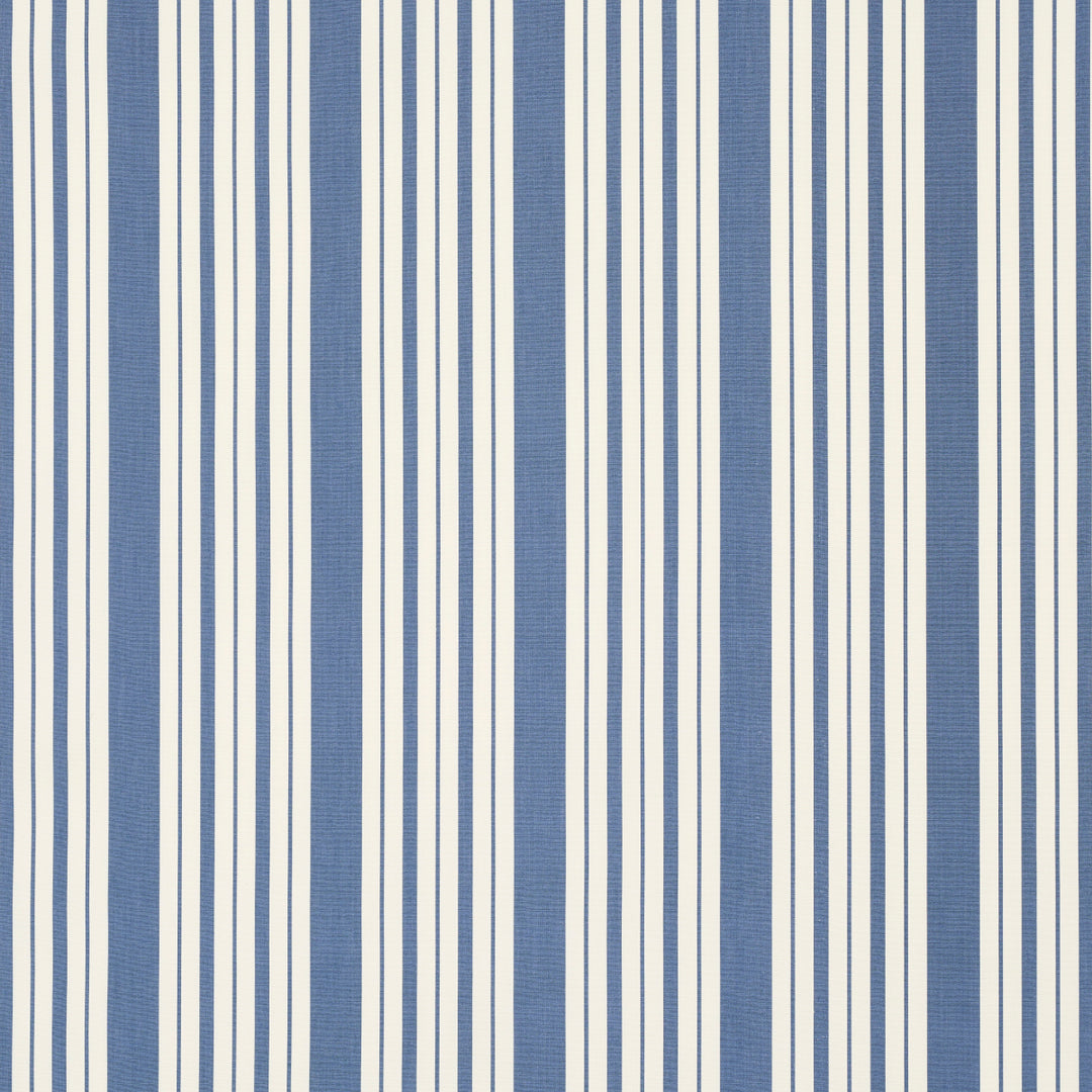 Markie Stripe Indigo 83801 by Schumacher Designer Fabric