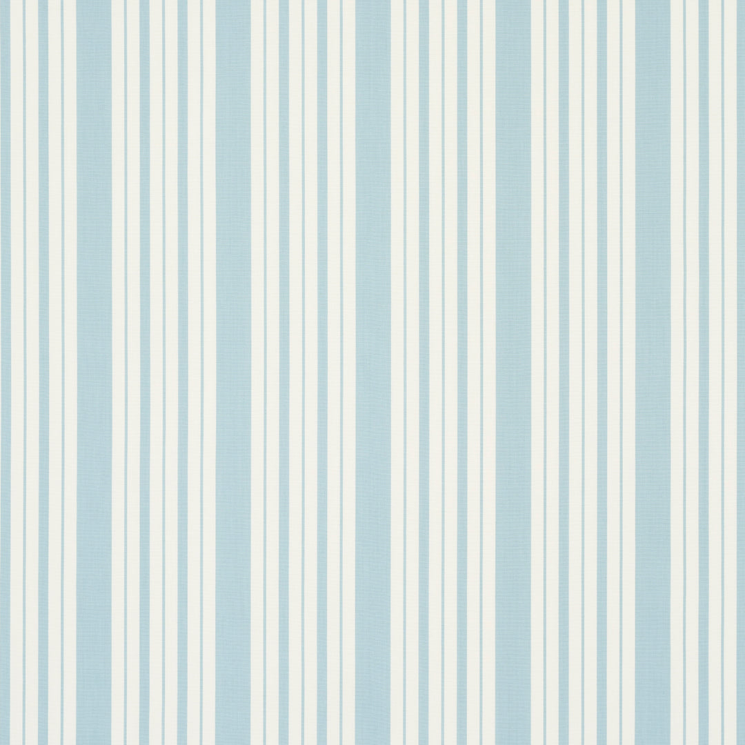 Markie Stripe China Blue 83802 by Schumacher Designer Fabric